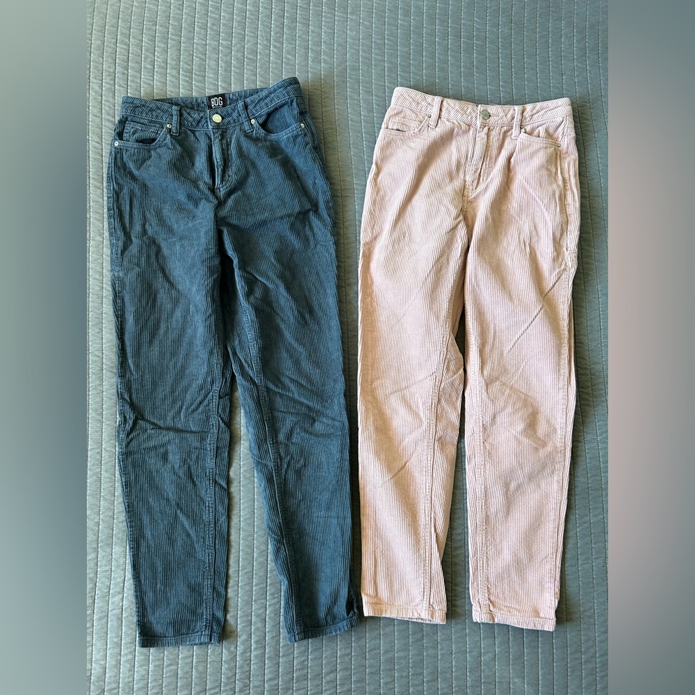 BDG high rise mon jeans corduroys LOT of 2